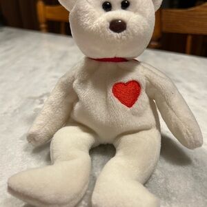 Ty Beanie Baby- Valentino the bear